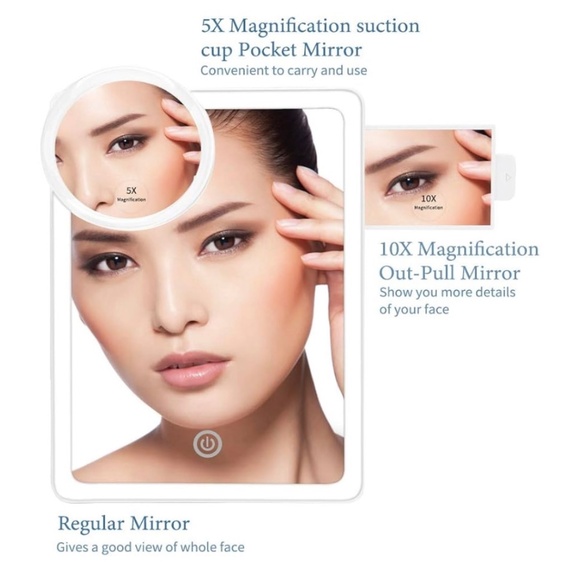 KEDSUM [Upgraded] LED Lighted Makeup Mirror with Full Frame LED Light System - Picture 5 of 9